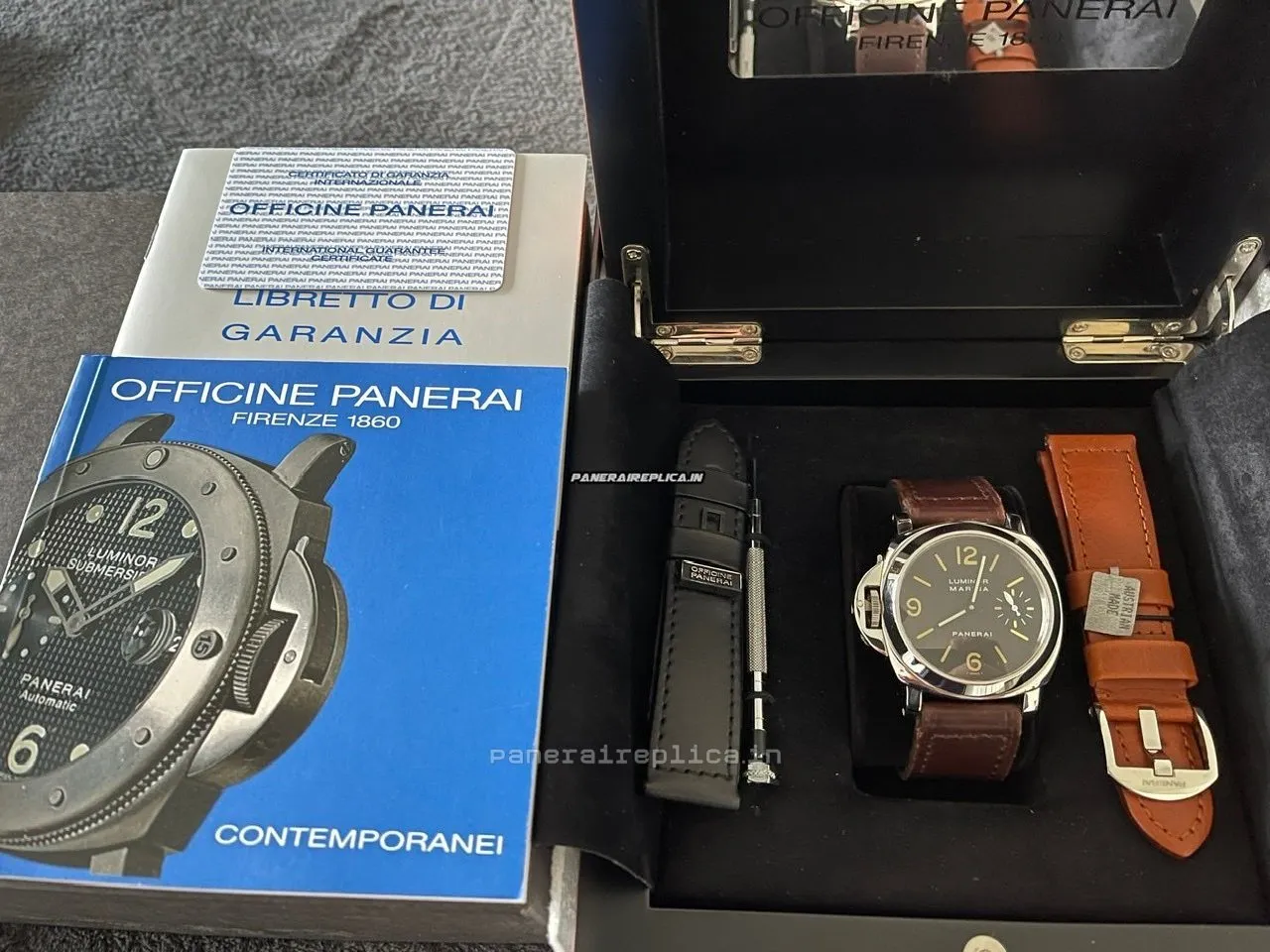 Alternative view of Wonderful Clone Panerai Luminor Marina 44mm Steel Case Mens/unisex Manual Winding Watch