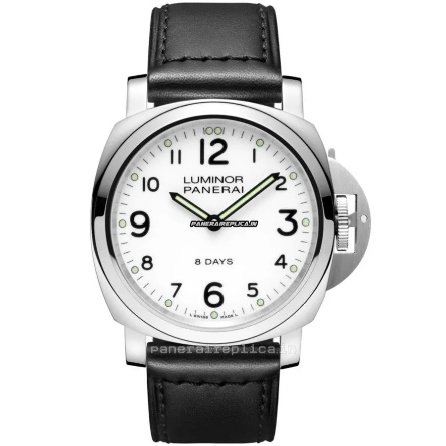 Terrific Fakes Panerai Luminor Base 44mm Steel Case Mens/unisex Manual Winding Watch