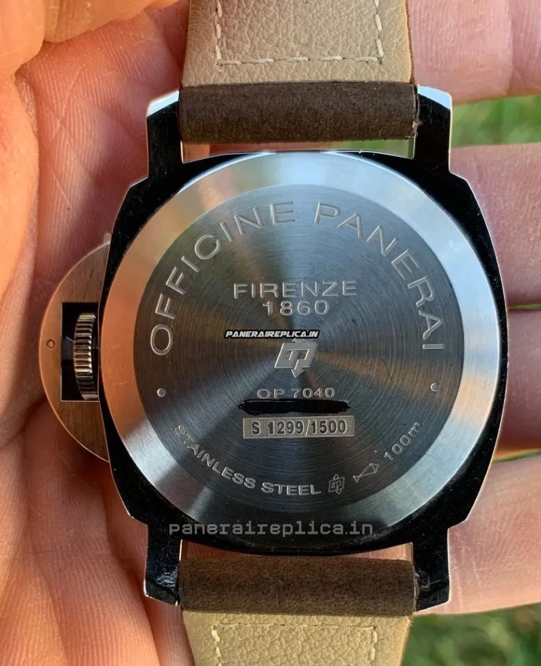 Alternative view of Affordable Replicas Panerai Luminor Marina 44mm Steel Case Mens/unisex Manual Winding Watch