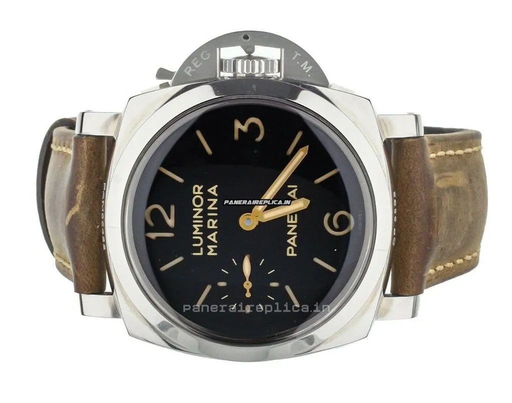 Alternative view of Beautiful Replicas Panerai Luminor Marina 47mm Steel Case Mens/unisex Manual Winding Watch