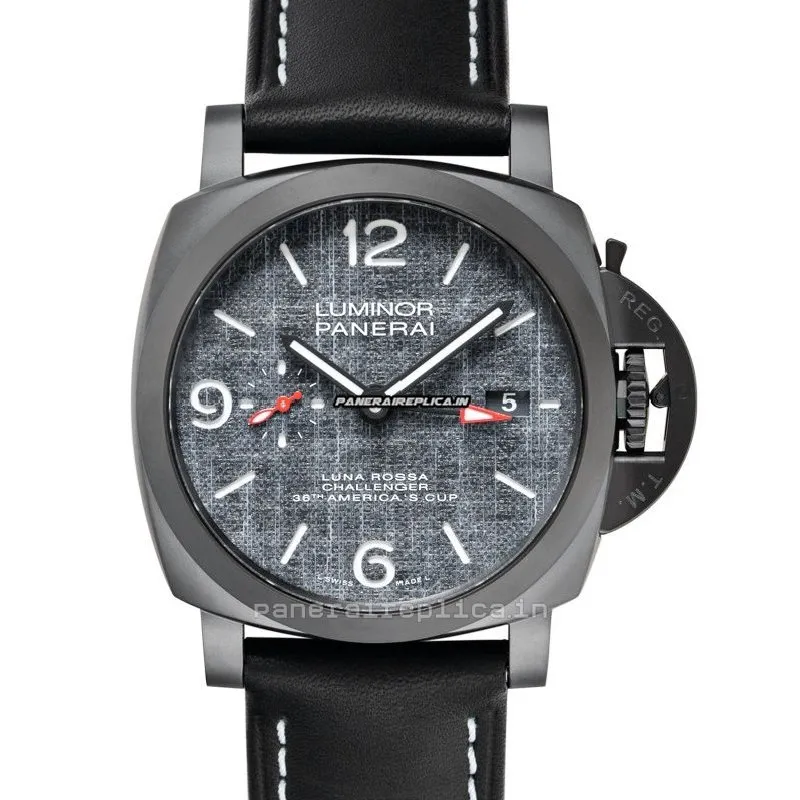 Alternative view of Stylish Imitation Panerai Luminor Gmt Automatic 44mm Titanium Case Mens/unisex Automatic Watch
