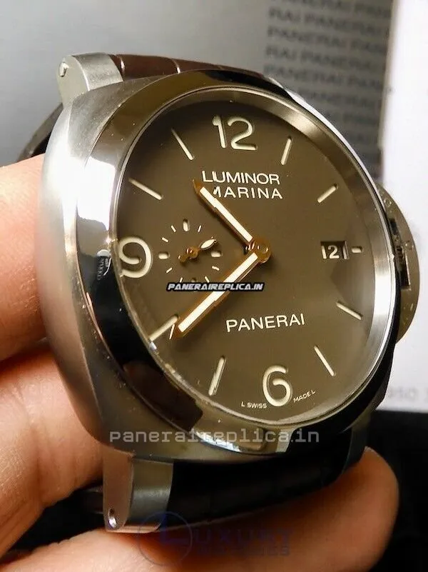 Incredible Fake Panerai Luminor Marina 44mm Titanium Case Automatic Watch