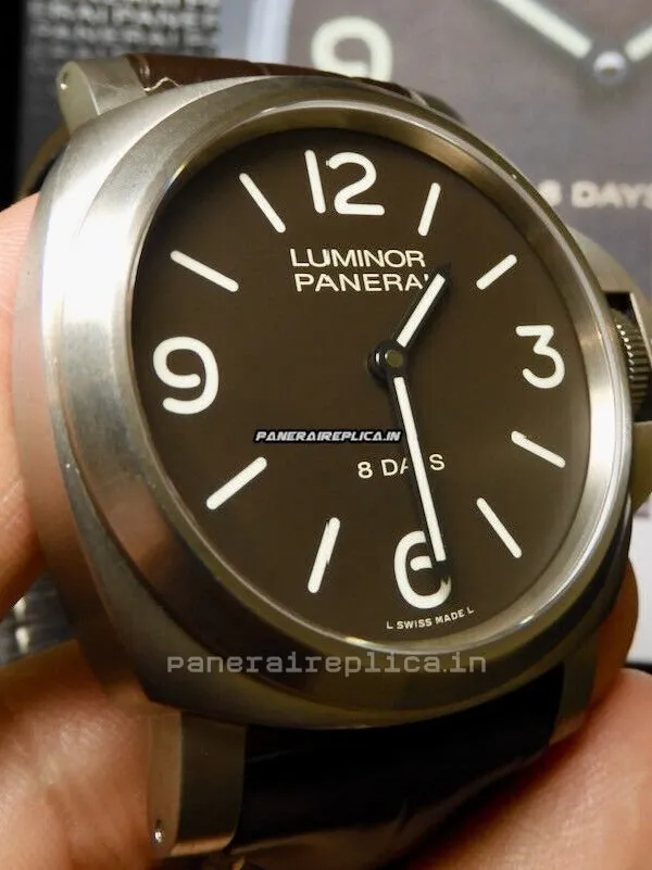 Special Fake Panerai Luminor Base 44mm Titanium Case Manual Winding Watch