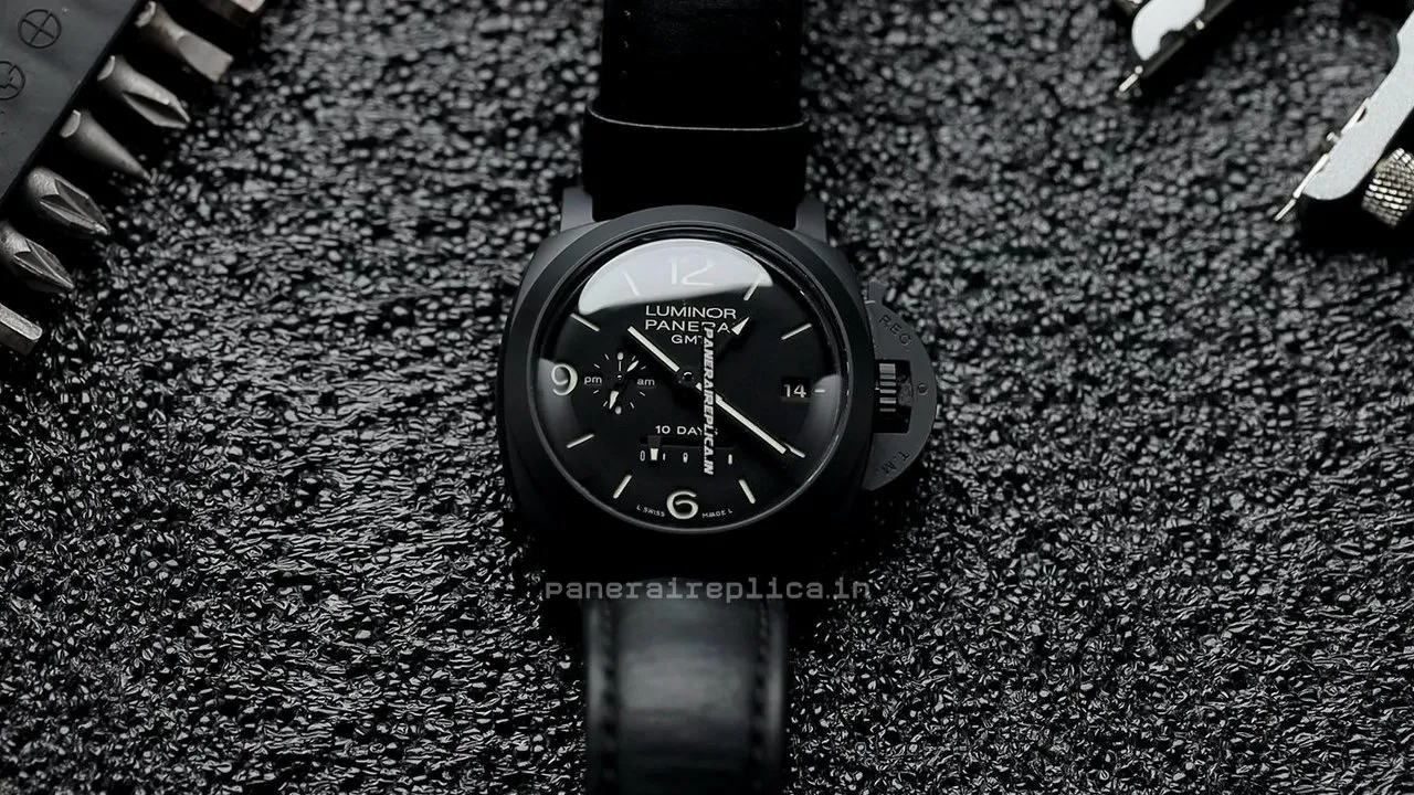 Alternative view of Excellent Replica Panerai Luminor 1950 44mm Ceramic Case Mens/unisex Automatic Watch