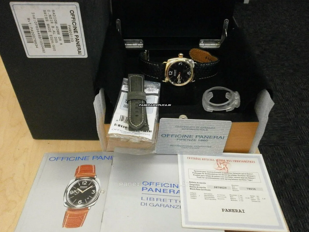 Great Replica Panerai Radiomir 40mm Rose Gold Case Mens/unisex Automatic Watch