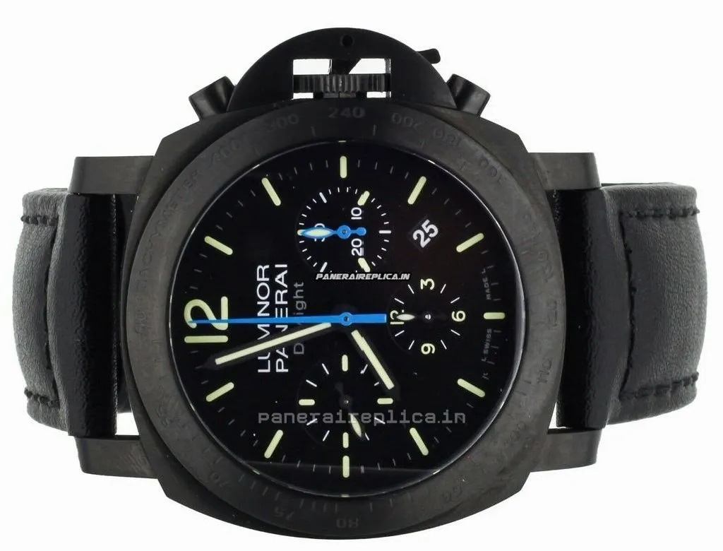 Alternative view of Luxury Replica Panerai Luminor Chrono 44mm Steel Case Mens/unisex Automatic Watch