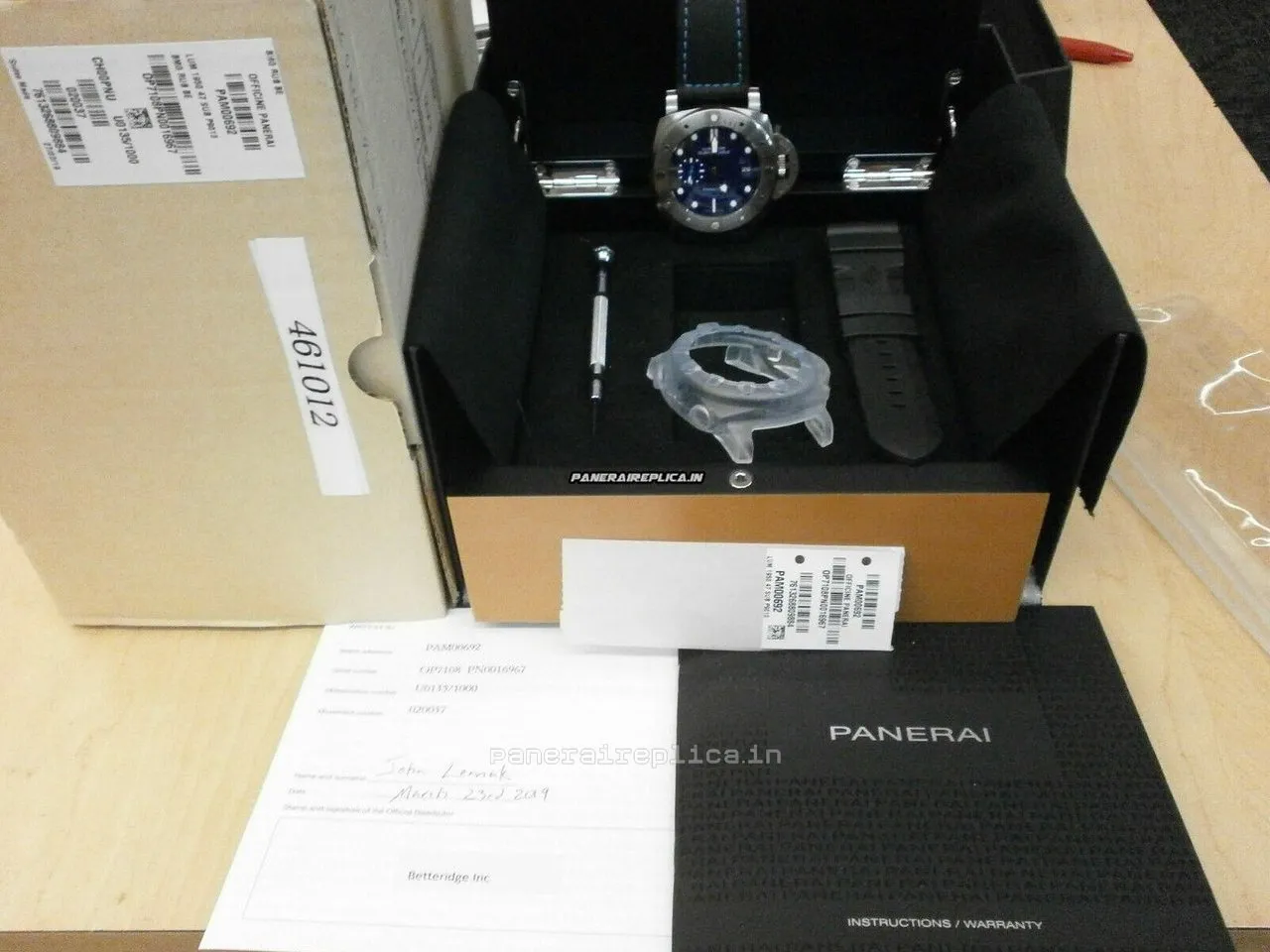 Offering Replicas Panerai Luminor Submersible 47mm Titanium Case Mens/unisex Automatic Watch