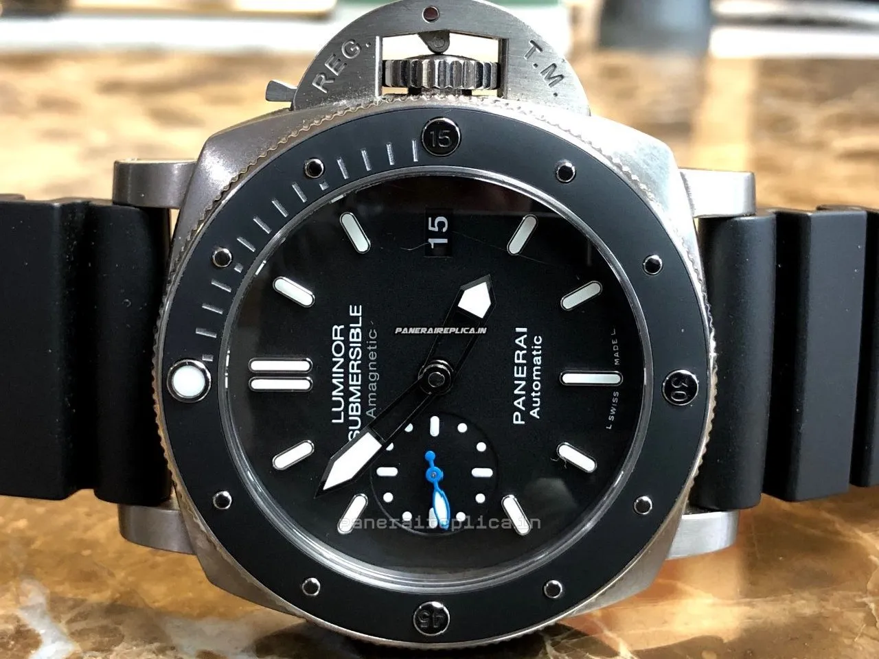 Fabulous Fake Panerai Luminor Submersible 47mm Titanium Case Mens/unisex Automatic Watch