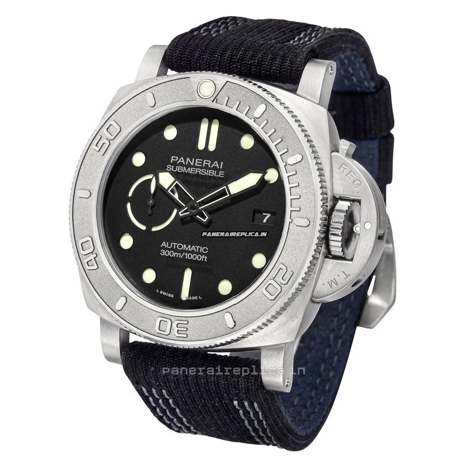 Fantastic Replica Panerai Luminor Submersible 47mm Titanium Case Automatic Watch