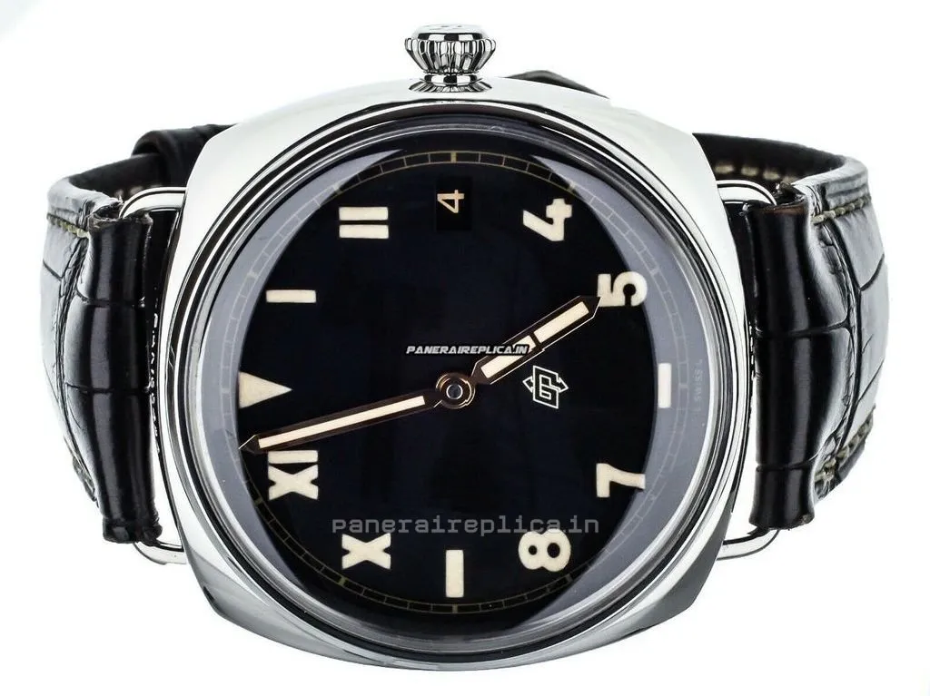 Alternative view of Incredible Imitation Panerai Radiomir 3 Days Gmt 47mm Steel Case Mens/unisex Manual Winding Watch