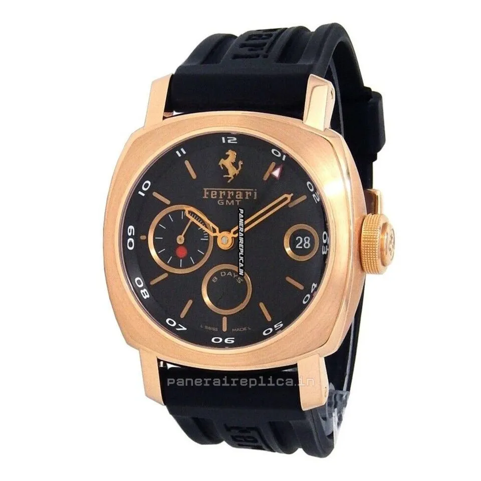 Top Replicas Panerai Ferrari 45mm Rose Gold Case Mens/unisex Manual Winding Watch