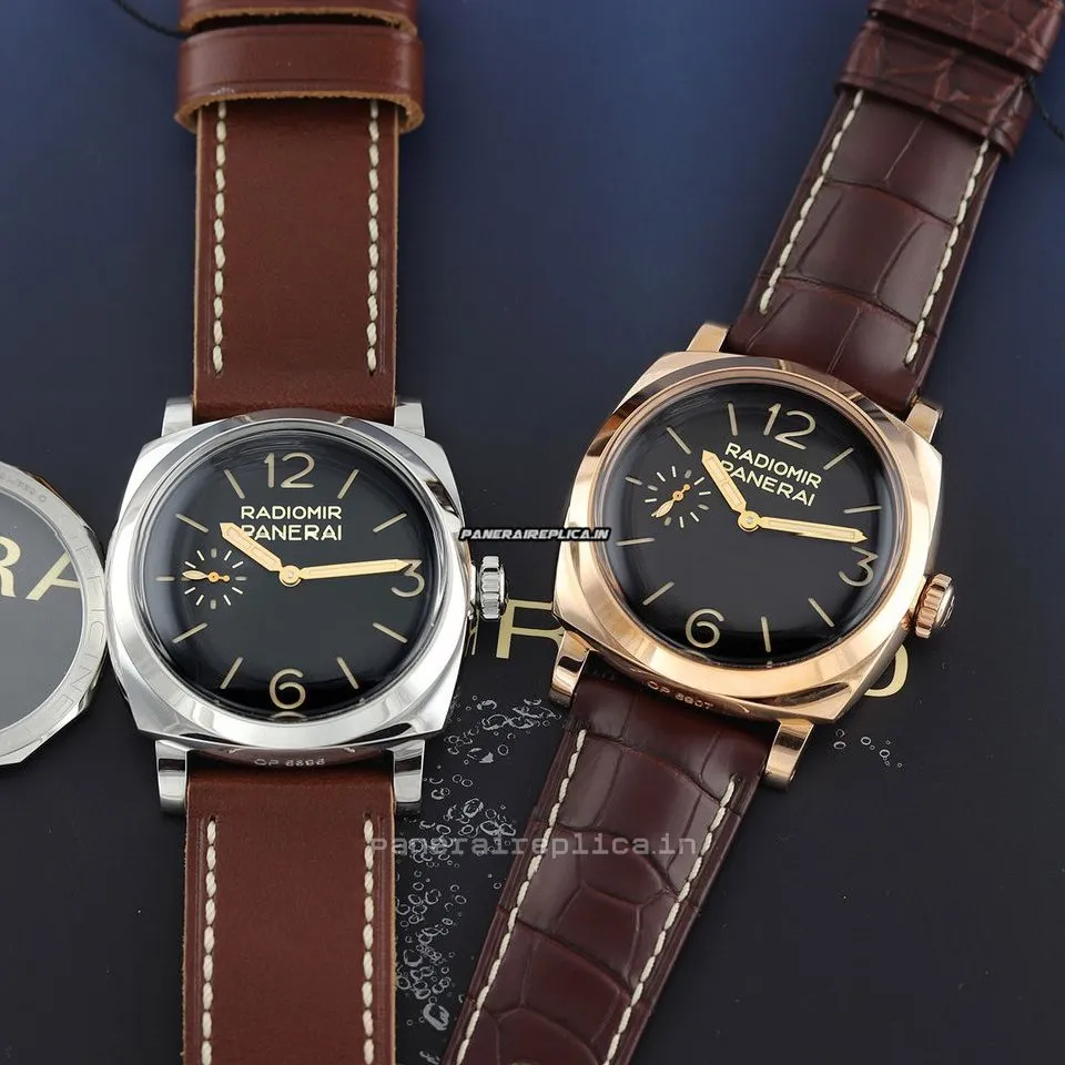 Marvellous Knockoff Panerai Special Editions 47mm Gold/steel Case Mens/unisex Manual Winding Watch