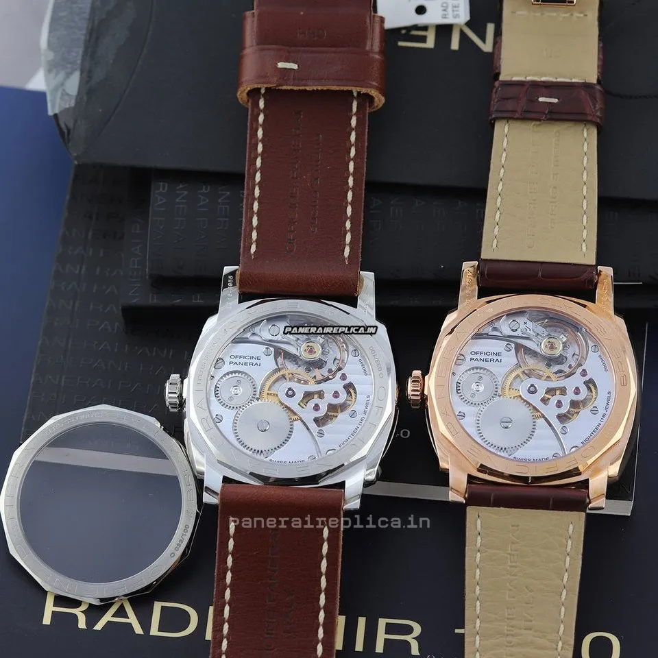 Alternative view of Marvellous Knockoff Panerai Special Editions 47mm Gold/steel Case Mens/unisex Manual Winding Watch