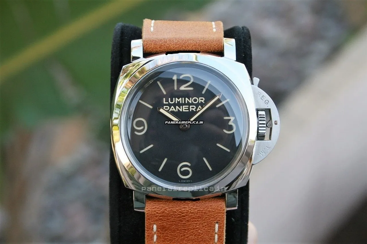 Alternative view of Superb Replica Panerai Luminor 1950 47mm Steel Case Mens/unisex Manual Winding Watch