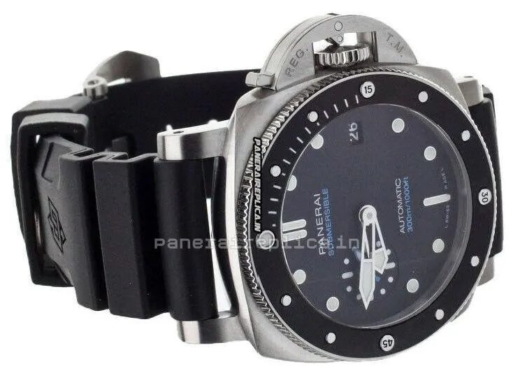 Alternative view of Design Replica Panerai Luminor Submersible 42mm Steel Case Mens/unisex Automatic Watch