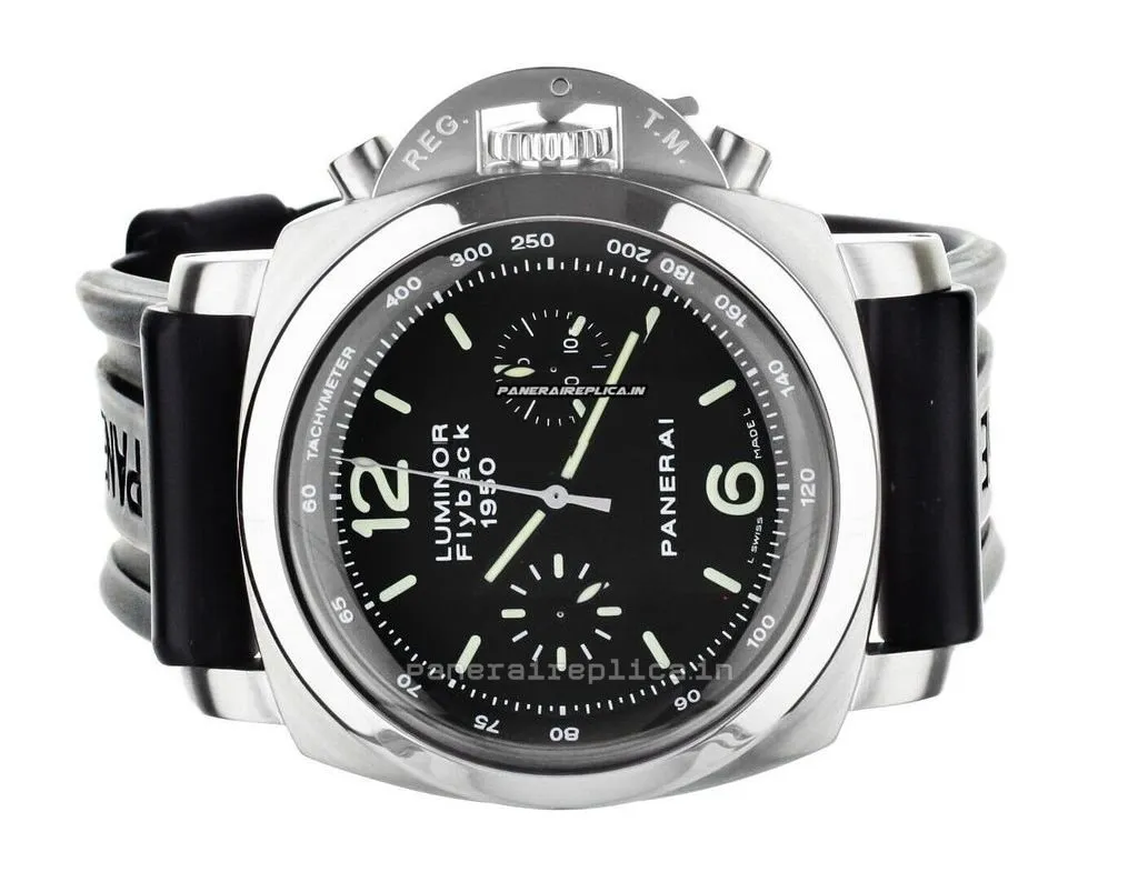 Alternative view of Mind-boggling Replica Panerai Luminor 1950 44mm Steel Case Mens/unisex Automatic Watch