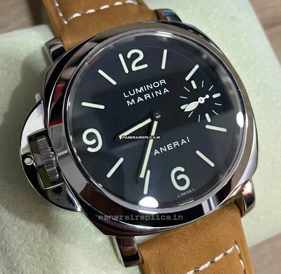 Alternative view of Swiss Replicas Panerai Luminor Marina 44mm Steel Case Mens/unisex Manual Winding Watch