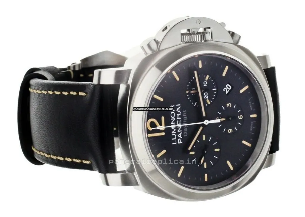 Alternative view of Fantastic Replica Panerai Luminor Chrono 44mm Steel Case Mens/unisex Automatic Watch