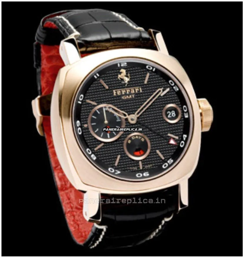 Fabulous Replicas Panerai Ferrari 45mm Rose Gold Case Mens/unisex Manual Winding Watch
