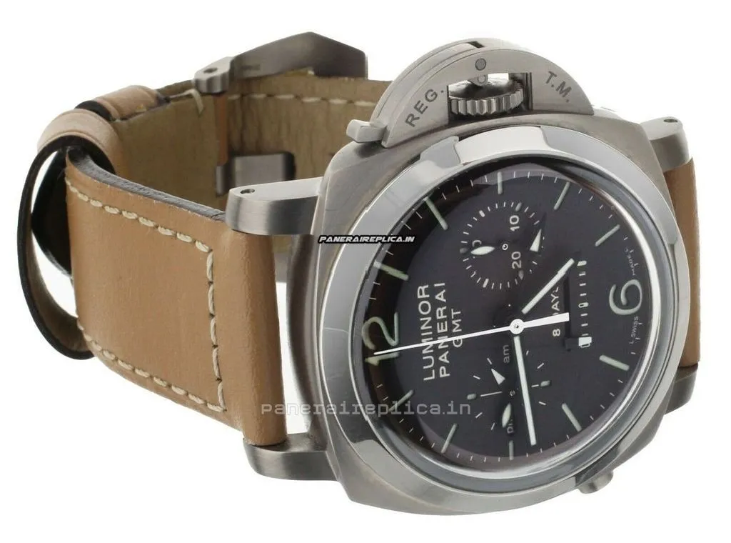 Alternative view of Perfect Replica Panerai Luminor 1950 44mm Titanium Case Mens/unisex Manual Winding Watch