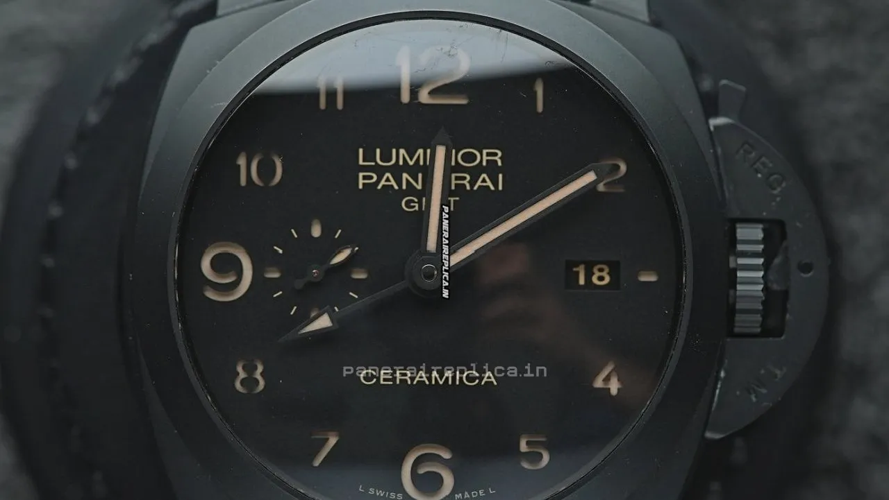 Alternative view of Remarkable Replica Panerai Luminor 1950 44mm Ceramic Case Mens/unisex Automatic Watch