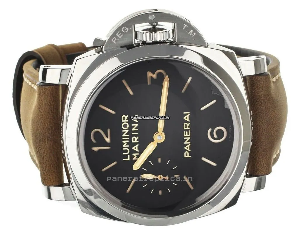 Alternative view of Ideal Copies Panerai Luminor Marina 47mm Steel Case Mens/unisex Manual Winding Watch
