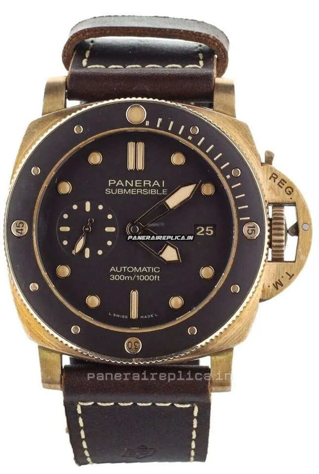 Great Imitation Panerai Luminor Submersible 47mm Bronze Case Mens/unisex Automatic Watch
