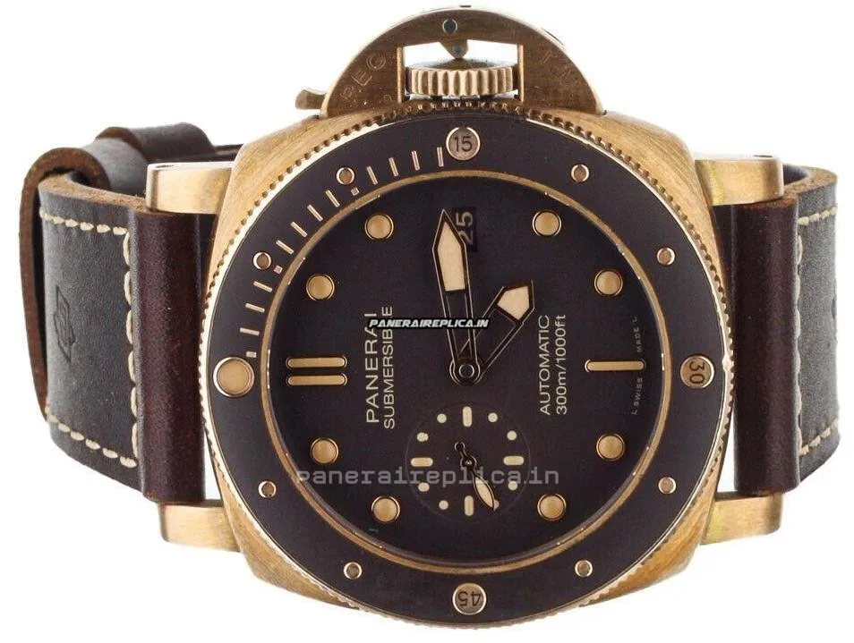 Alternative view of Great Imitation Panerai Luminor Submersible 47mm Bronze Case Mens/unisex Automatic Watch