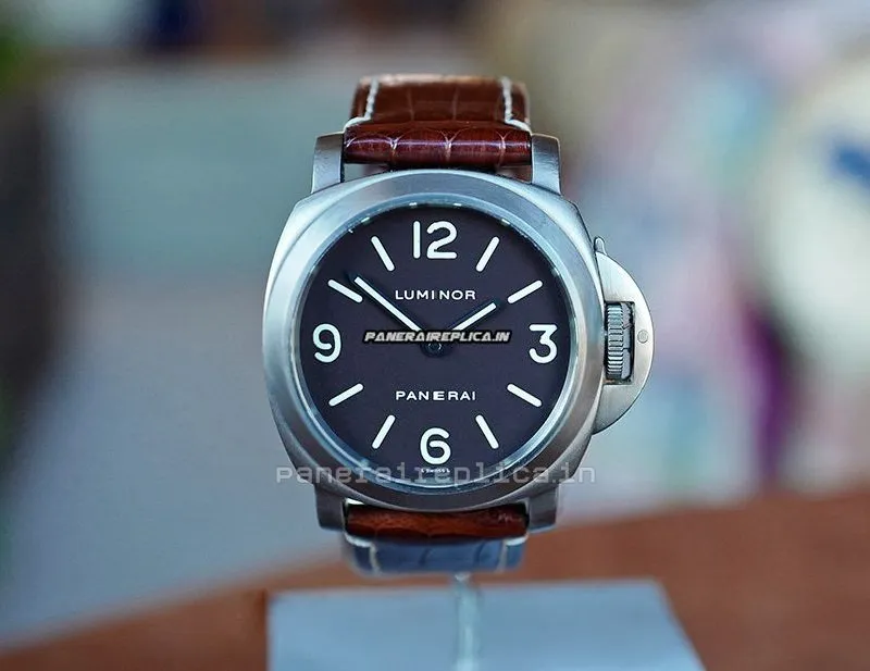 Alternative view of Cheap Replica Panerai Luminor Base Titanium Case Watch
