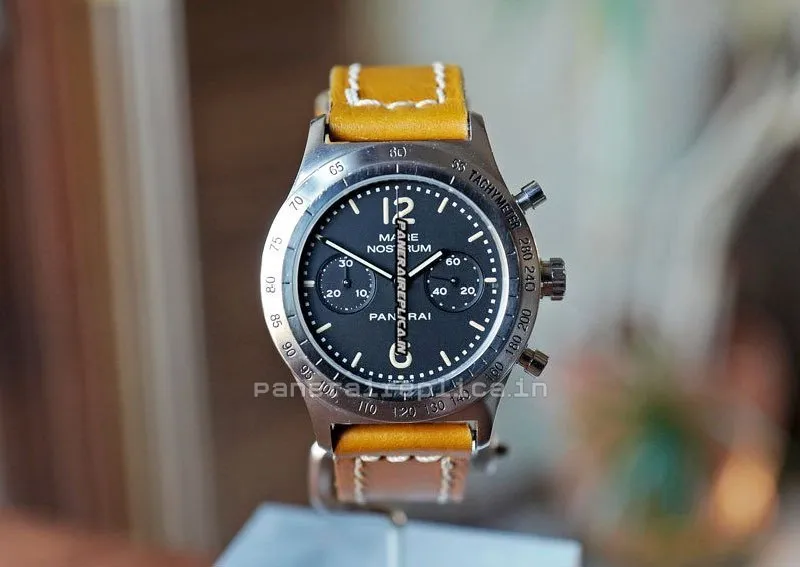 Alternative view of Superior Clone Panerai Mare Nostrum Steel Case Watch