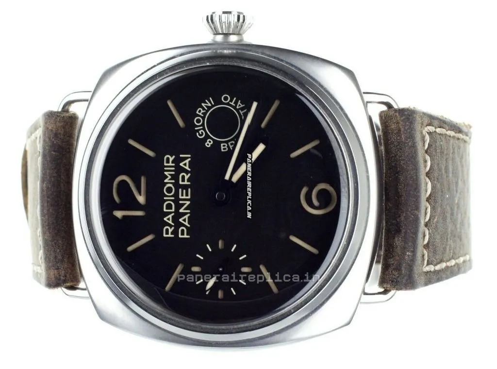 Alternative view of Appealing Knockoff Panerai Radiomir 8 Days Gmt 45mm Steel Case Mens/unisex Manual Winding Watch