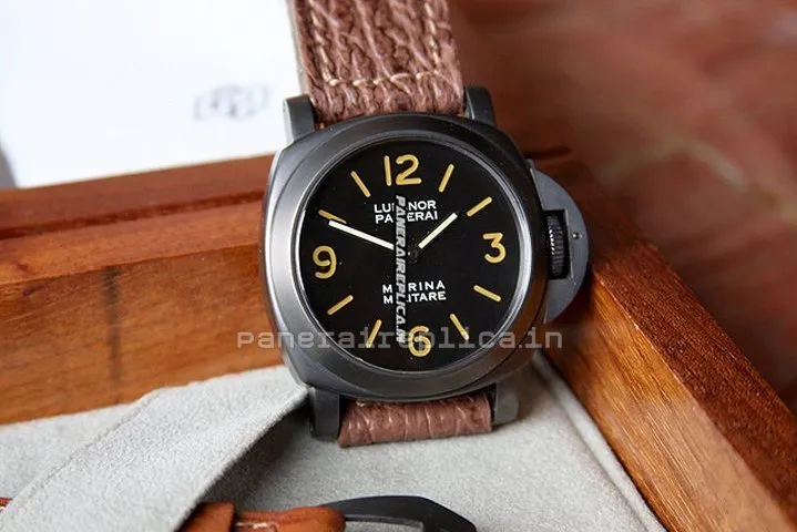 Alternative view of Ideal Clone Panerai Panerai Watches Steel Case Manual Winding Watch