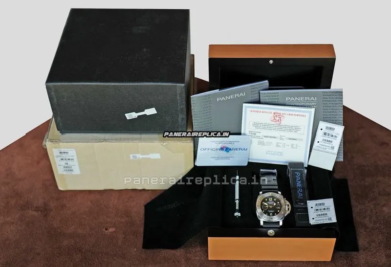Alternative view of Excellent Clone Panerai Luminor 1950 44mm Steel Case Automatic Watch