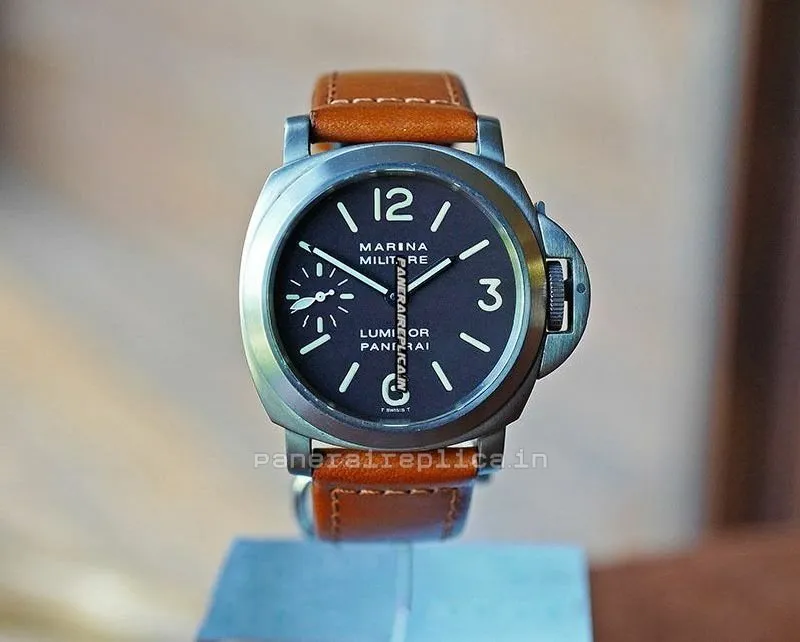Alternative view of Amazing Clone Panerai Special Editions 44mm Titanium Case Manual Winding Watch