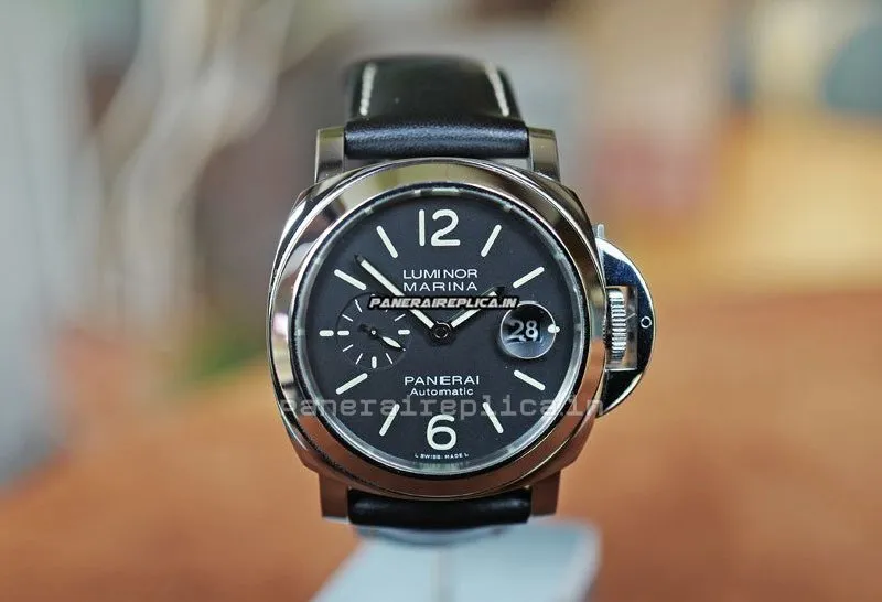 Alternative view of Nice Imitation Panerai Luminor Marina 44mm Steel Case Automatic Watch