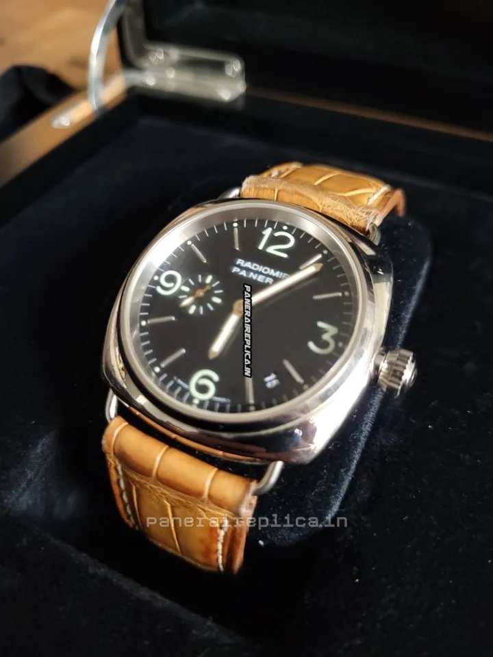 Alternative view of Fantastic Replica Panerai Radiomir White Gold Case Mens/unisex Automatic Watch