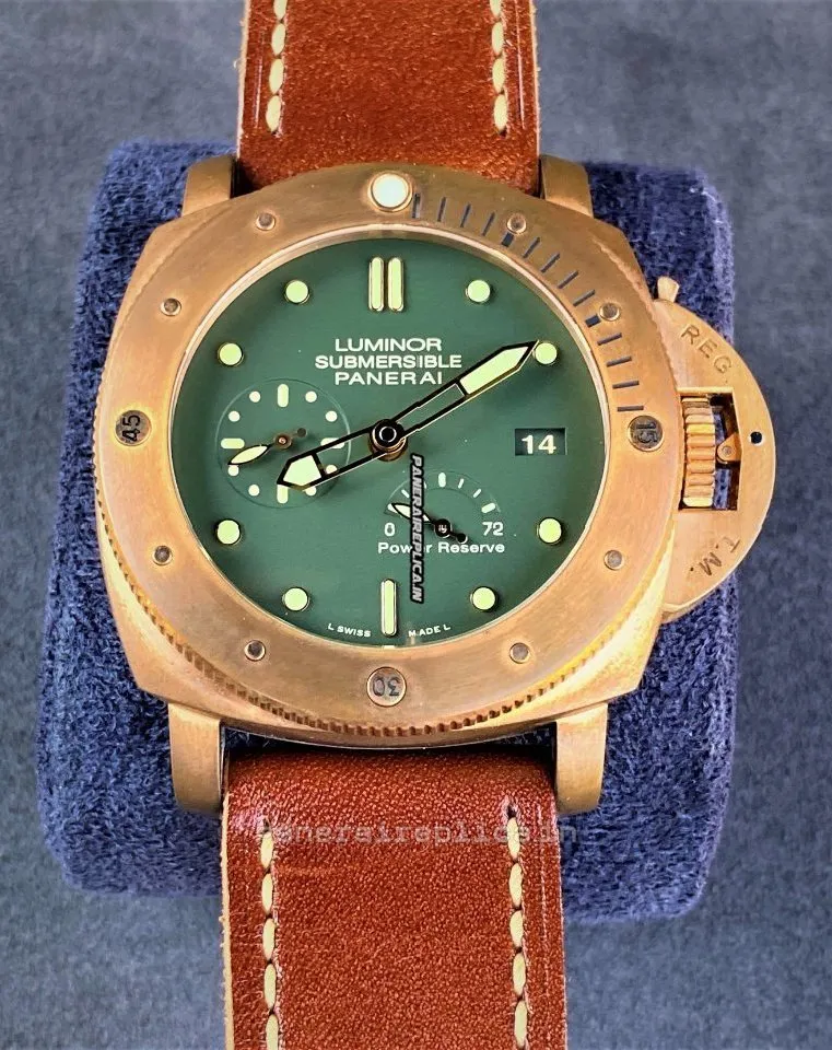 Alternative view of Inexpensive Replica Panerai Special Editions 47mm Bronze Case Mens/unisex Automatic Watch