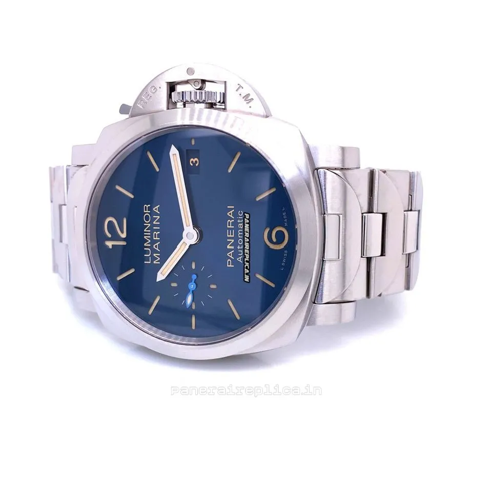 Alternative view of Well Made Replica Panerai Luminor Marina 42mm Steel Case Mens/unisex Automatic Watch