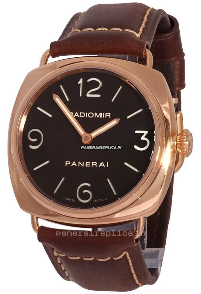 Alternative view of Nice Fake Panerai Radiomir 45mm Rose Gold Case Mens/unisex Manual Winding Watch