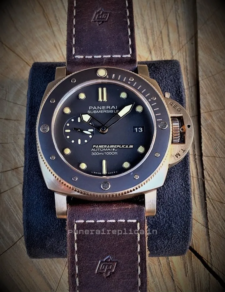 Alternative view of Exquisite Fake Panerai Luminor Submersible 47mm Bronze Case Mens/unisex Automatic Watch