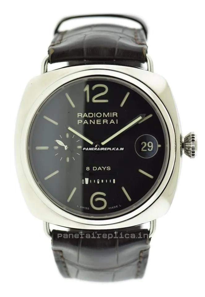 Inexpensive Replicas Panerai Radiomir 8 Days Gmt 45mm Steel Case Mens/unisex Manual Winding Watch