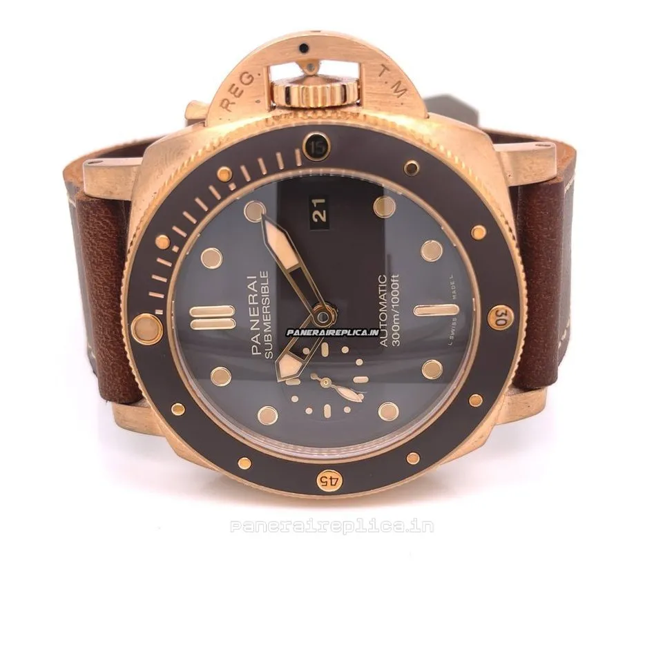 Awesome Imitation Panerai Luminor Submersible 47mm Bronze Case Mens/unisex Automatic Watch