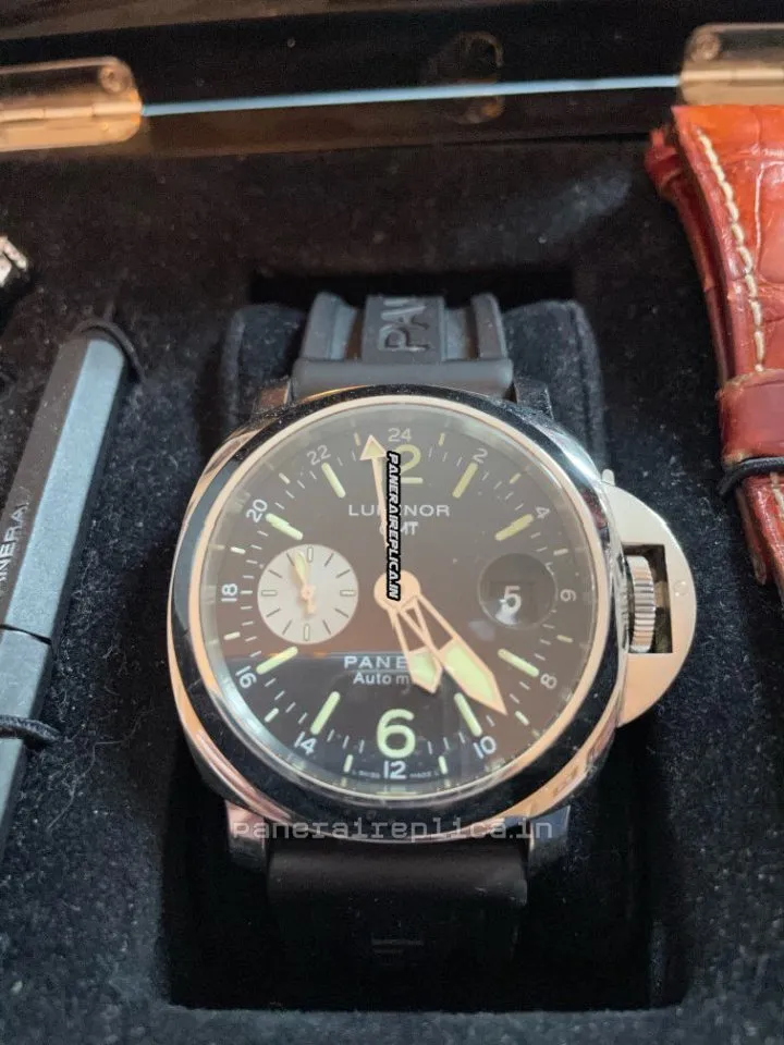Design Replica Panerai Luminor Gmt Automatic 44mm Steel Case Mens/unisex Automatic Watch