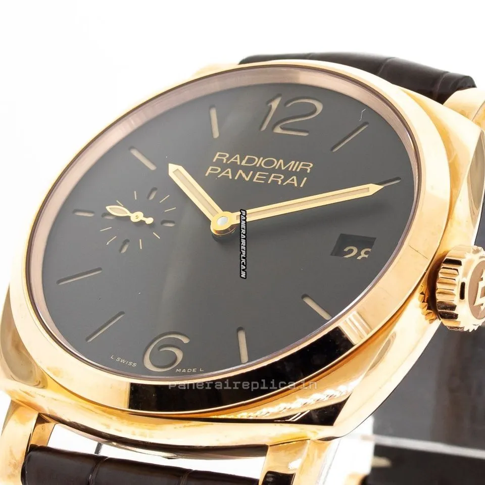 Superb Fake Panerai Radiomir 1940 47mm Rose Gold Case Mens/unisex Manual Winding Watch
