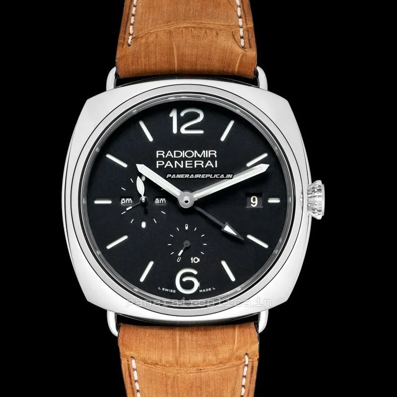 Fine Fake Panerai Radiomir 10 Days Gmt 47mm Steel Case Mens/unisex Manual Winding Watch