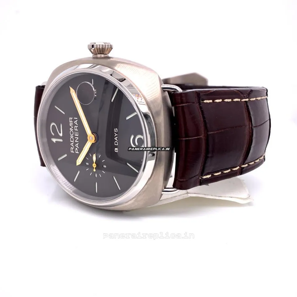 Alternative view of Nice Replica Panerai Radiomir 8 Days Gmt 45mm Titanium Case Mens/unisex Manual Winding Watch