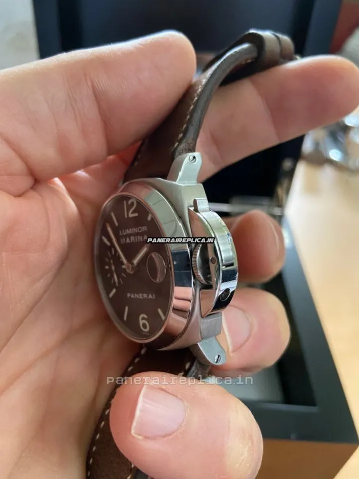 Alternative view of Incredible Clone Panerai Luminor Marina 40mm Steel Case Mens/unisex Automatic Watch