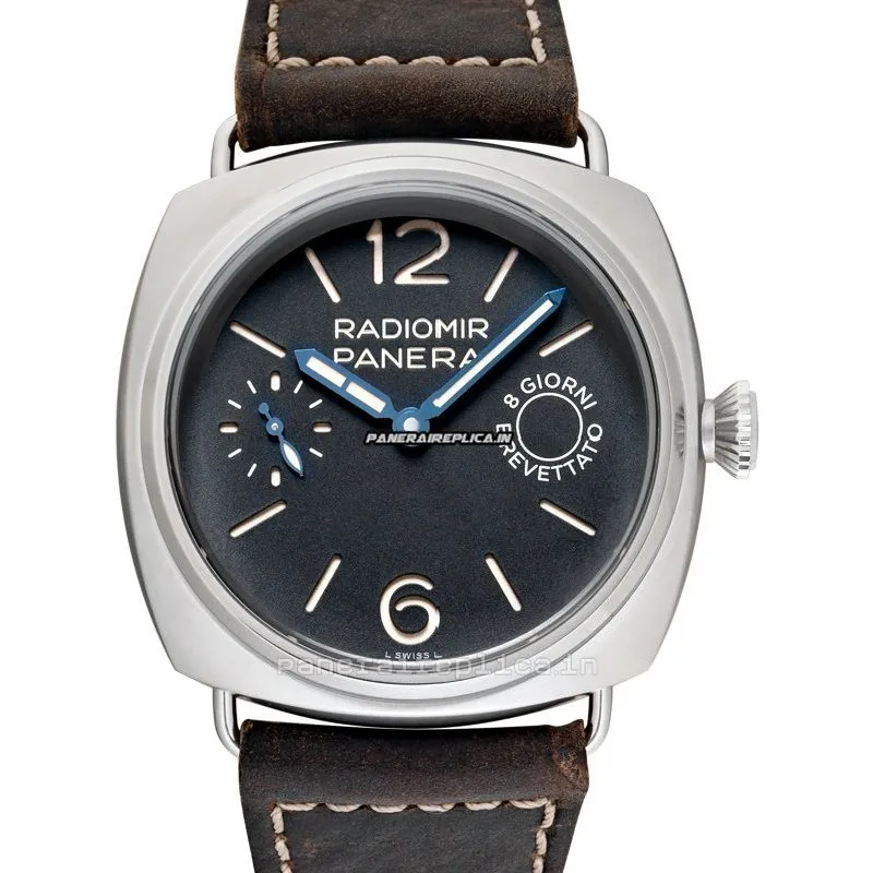 Alternative view of Suitable Imitation Panerai Radiomir 8 Days Gmt Steel Case Mens/unisex Manual Winding Watch