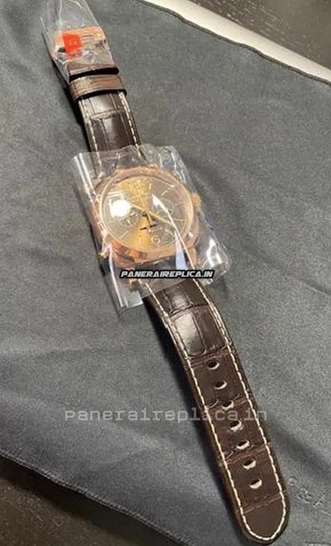 Alternative view of Design Replica Panerai Special Editions 45mm Rose Gold Case Mens/unisex Manual Winding Watch