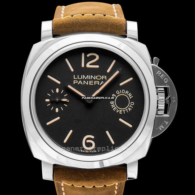 Marvellous Fakes Panerai Luminor Marina 44mm Steel Case Mens/unisex Manual Winding Watch